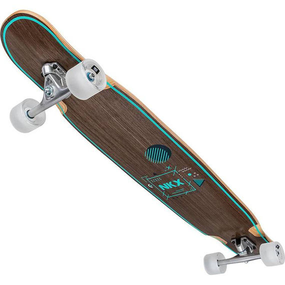 Longboard pentru dansatori NKX Geometric Walnut Green 117 cm