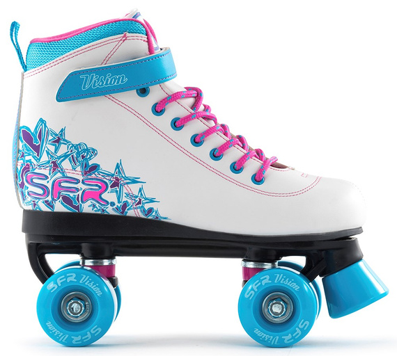 Patine quad pentru copii SFR Vision II alb/albastru