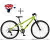 Bicicletă ușoară pentru copii KUbikes 24S Green