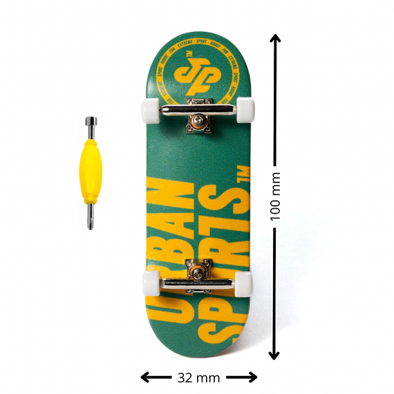 Fingerboard Skateboard Complet Set-Up Urban Sports Logo Verde 32 mm