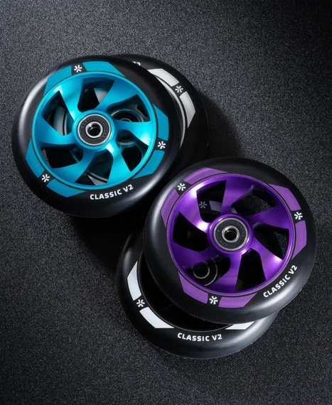 Union Classic V2 Pro Scooter Roată negru și turcoaz 110 mm