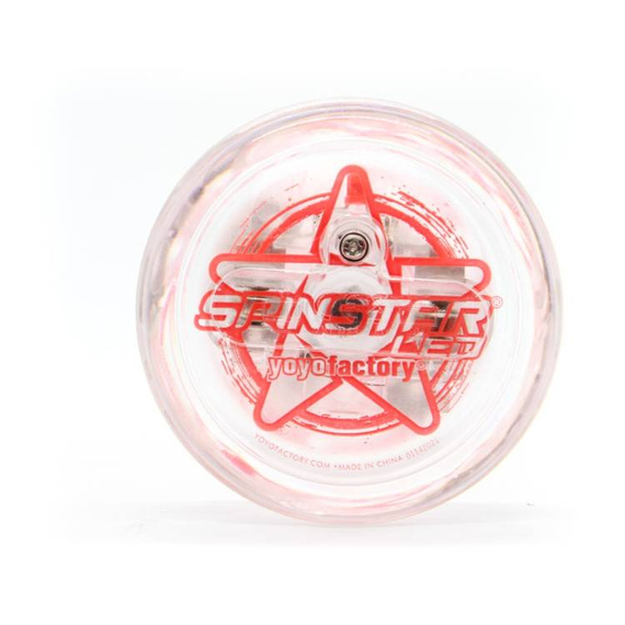 YoYoFactory Light-up Yoyo Spinstar LED Clear corp roșu