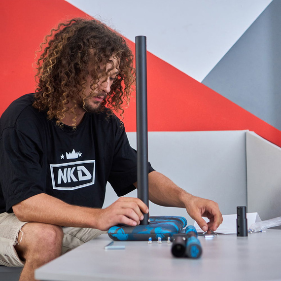 NKD PRO 7.5" Trambulină Scooter Negru-Auriu înălțime 60-90 cm