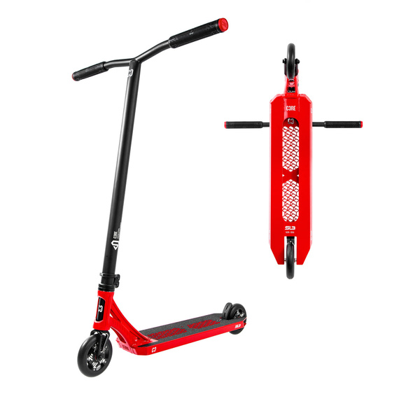 Trotinetă freestyle CORE SL3 Complete Stunt Scooter Roșu-Negru înălțime 92,5 cm