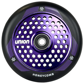 Union Honeycomb Pro Scooter Roată negru și violet metalic 110 mm