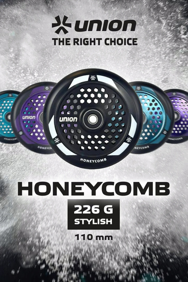 Union Honeycomb Pro Scooter Roată negru argintiu 110 mm