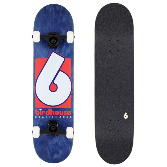 Birdhouse Complet Etapa 3 B Logo Skateboard Navy Red 7.75"