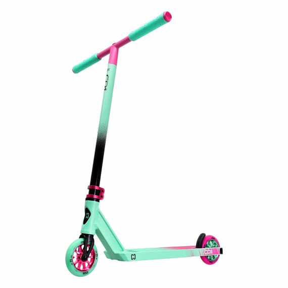 Trotinetă de Freestyle CORE CD1 Complete Stunt Scooter Albastru-Deschis cu Roz înălț. 81 cm