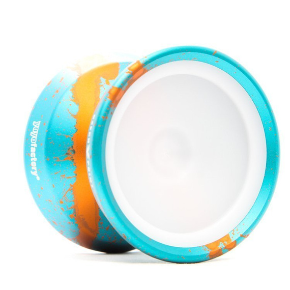 Metal Yoyo CzechPoint Pivot - Aqua Orange Alb