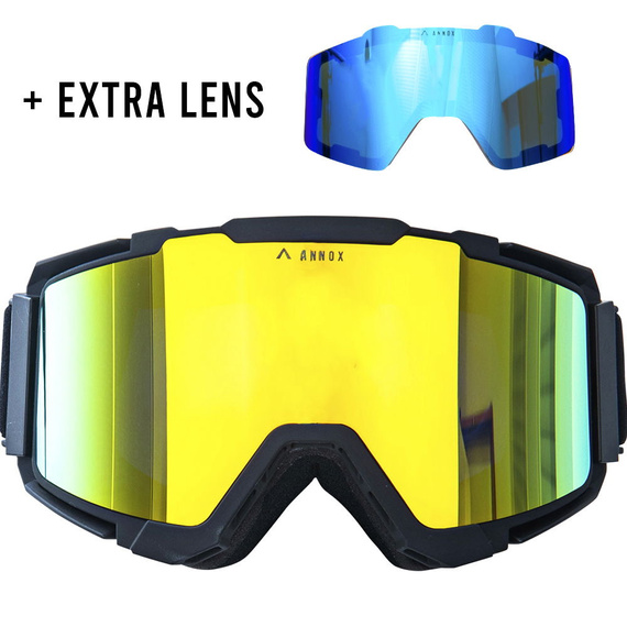 Ochelari de snowboard și schi Annox Team Adult RevoGold/Black