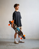 Longboard Drop-thru simetric principal Geometrix albastru 105 cm