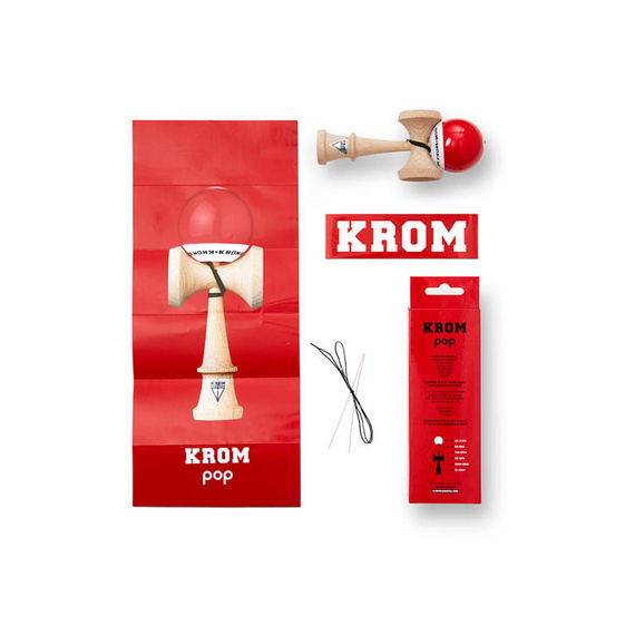 Kendama Krom POP LOL Roșu