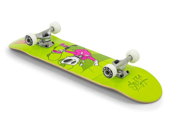 ENUFF SKULLY MINI COMPLETE Skateboard Verde 7.25"