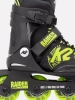 Patine cu rotile reglabile pentru copii K2 Raider Black and Lime
