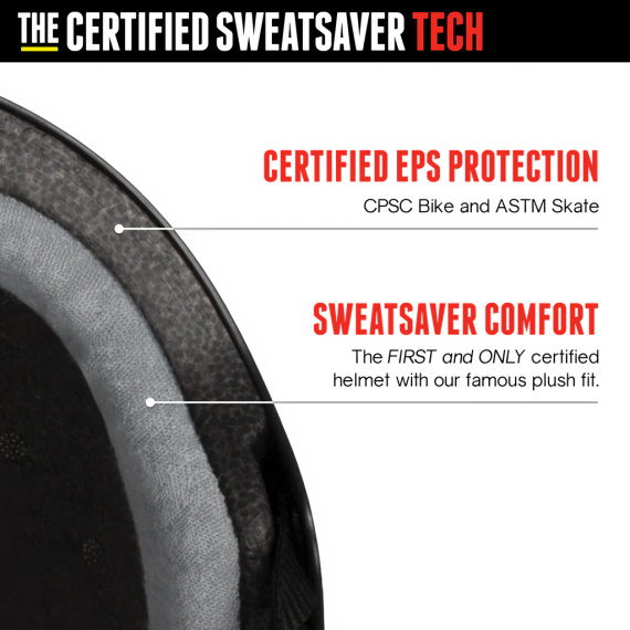 Triple Eight Certified Sweatsaver Helmet Carbon
