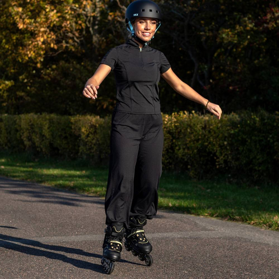 NKX Brain Saver Cască de skateboard negru și albastru