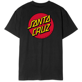 SANTA CRUZ Tricou clasic cu puncte pe piept negru