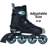Patine în linie Story Midnight ajustabile Black-Mint