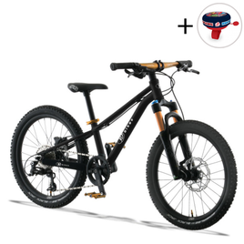 Superlekki rower dla dzieci KUbikes 20S DISC Czarno-Niebieski