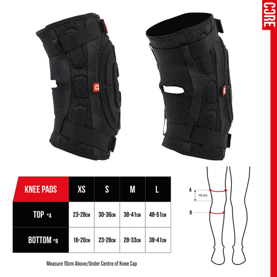Protecții pentru genunchi CORE Flex Knee Gasket Negre
