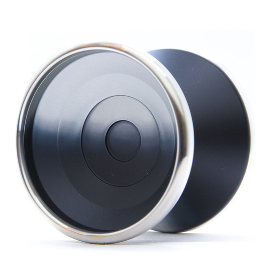 Yoyo metalic pentru YoYoFactory BiMetal avansat negru și argintiu