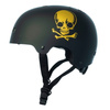 NKX Brain Saver Cască de skateboard cu craniu negru și auriu