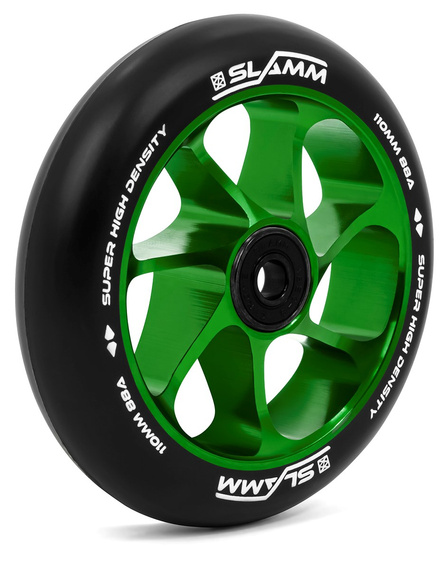 Slamm Team Scooter Roată negru-verde 110 mm (1 buc).)