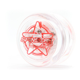 YoYoFactory Light-up Yoyo Spinstar LED Clear corp roșu