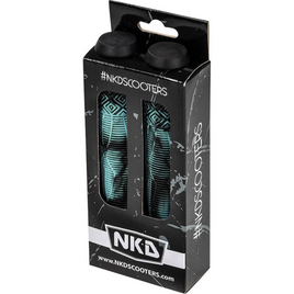 NKD Performance Scooter Handle Grips Shadow Grips Black-Mint 160 mm