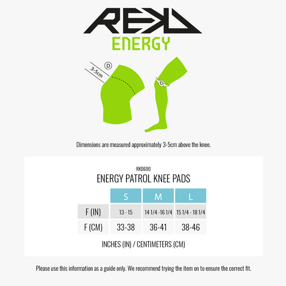 Genunchiere REKD Energy Patrol M Negru