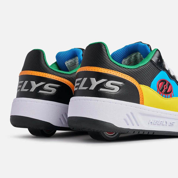 Pantofi Heelys Rezerve Low negru/roșu/turcoaz/galben
