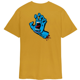 SANTA CRUZ Screaming Hand Chest T-Shirt Old Gold