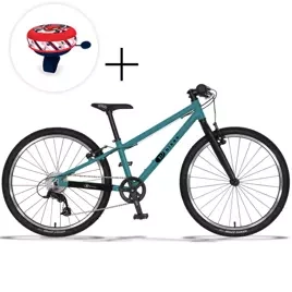 Bicicletă ușoară pentru copii KUbikes 24S Turquoise