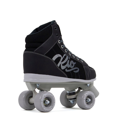 RIO ROLLER LUMINA QUAD SKATES Patine cu rotile negre și gri