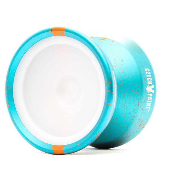 Metal Yoyo CzechPoint Pivot - Aqua Orange Alb