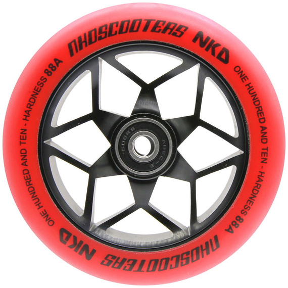 NKD Goat Stunt Scooter Roți negre și roșii 110 mm