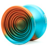 Metal Yoyo YoYoFactory Bullseye Orange Teal Fade
