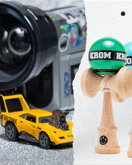 Kendama KROM Mikro Albastru deschis