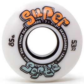 ENUFF Super Softie Skateboard Wheels alb 53 mm