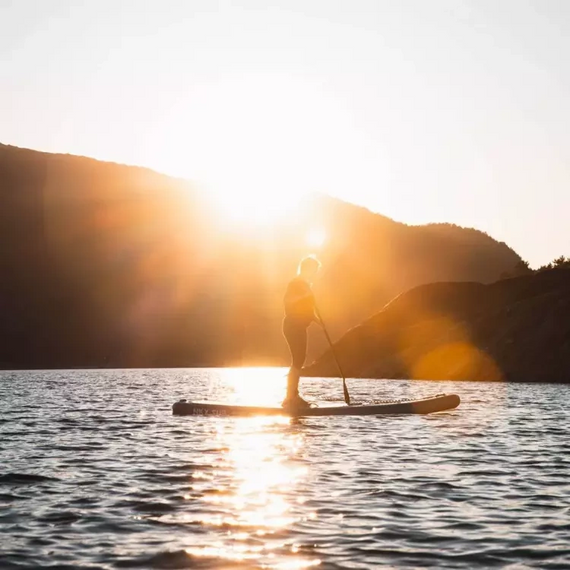 SUP placă gonflabilă de turism NKX Windsurf negru / albastru 10'0