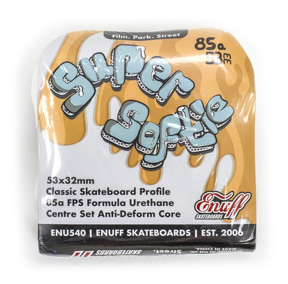 ENUFF Super Softie Skateboard Wheels alb 53 mm