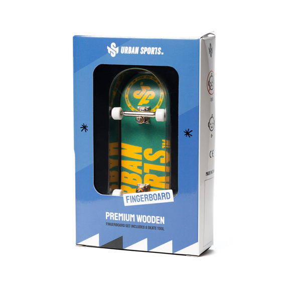 Fingerboard Skateboard Complet Set-Up Urban Sports Logo Verde 32 mm