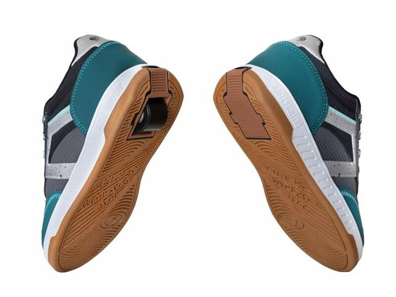 Pantofi Breezy Rollers Kicks Turquoise-Grey-Black