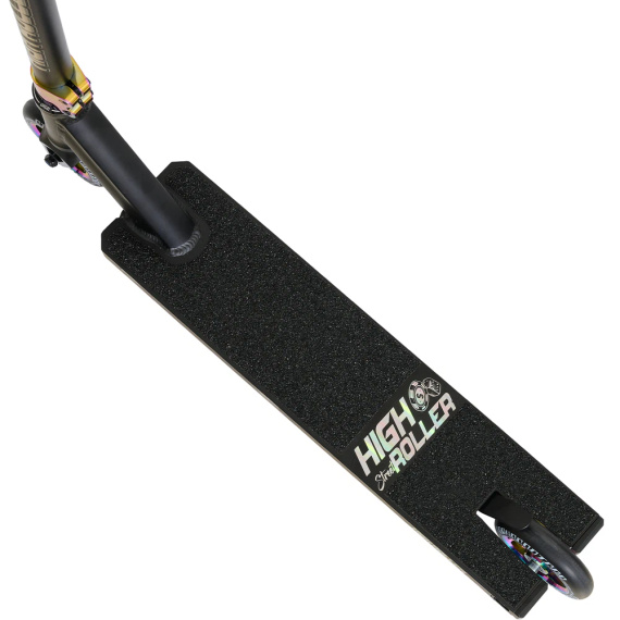 Story High Roller Street stunt scuter Negru și curcubeu 87 cm