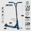 NKD Diesel Stunt Scooter negru și albastru 87 cm