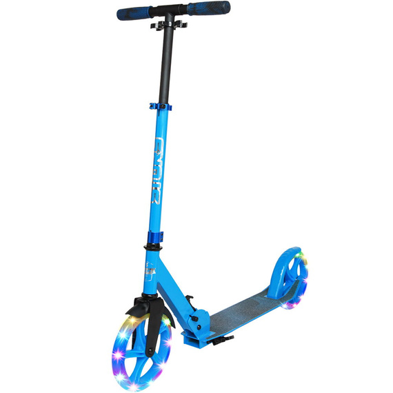 Scuter de transport cu roți mari Story Urban GO! LED albastru
