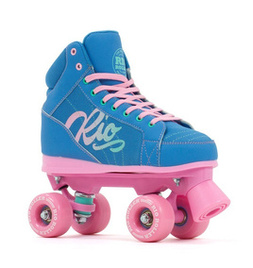 RIO ROLLER LUMINA QUAD SKATES Patine cu rotile albastru-roz
