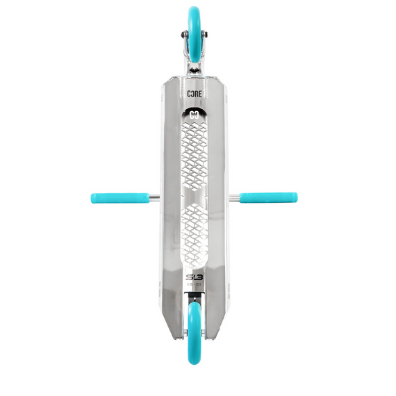 Trotinetă freestyle CORE SL3 Complete Stunt Scooter Chrome Teal înălțime 92,5 cm
