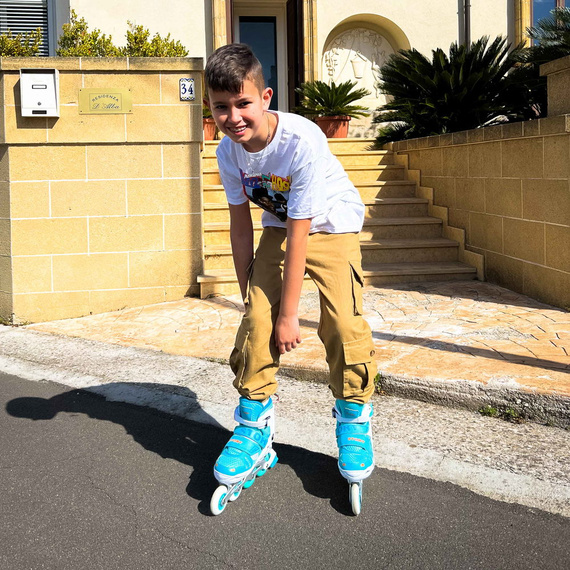 Story Blaster Inline Skates patine cu rotile reglabile Roz