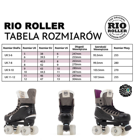 Rio Roller Hockey Quad Skate negru